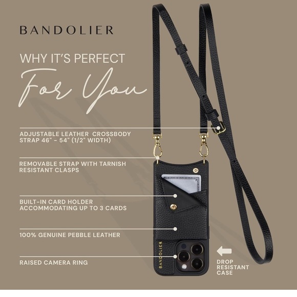 Bandolier Black Case with Strap - Picture 6 of 6